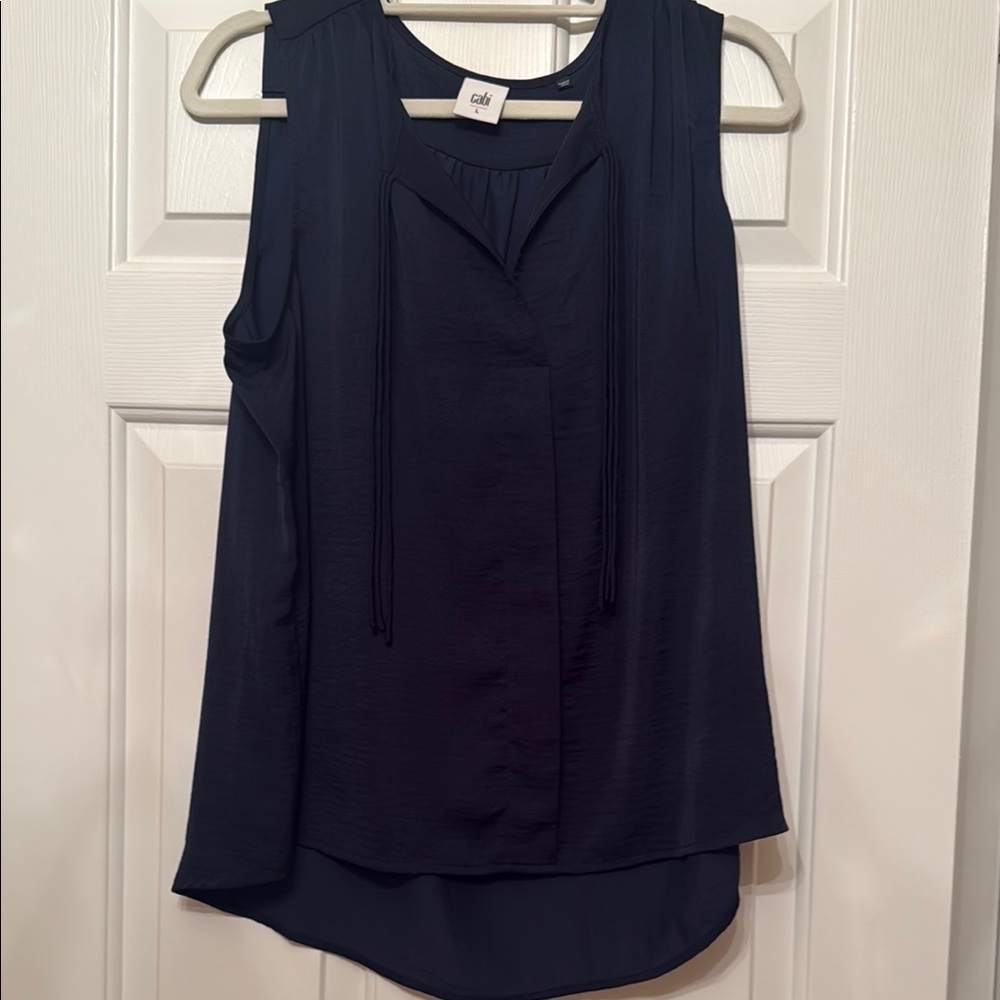 CAbi Blue Relaxed Tank Top